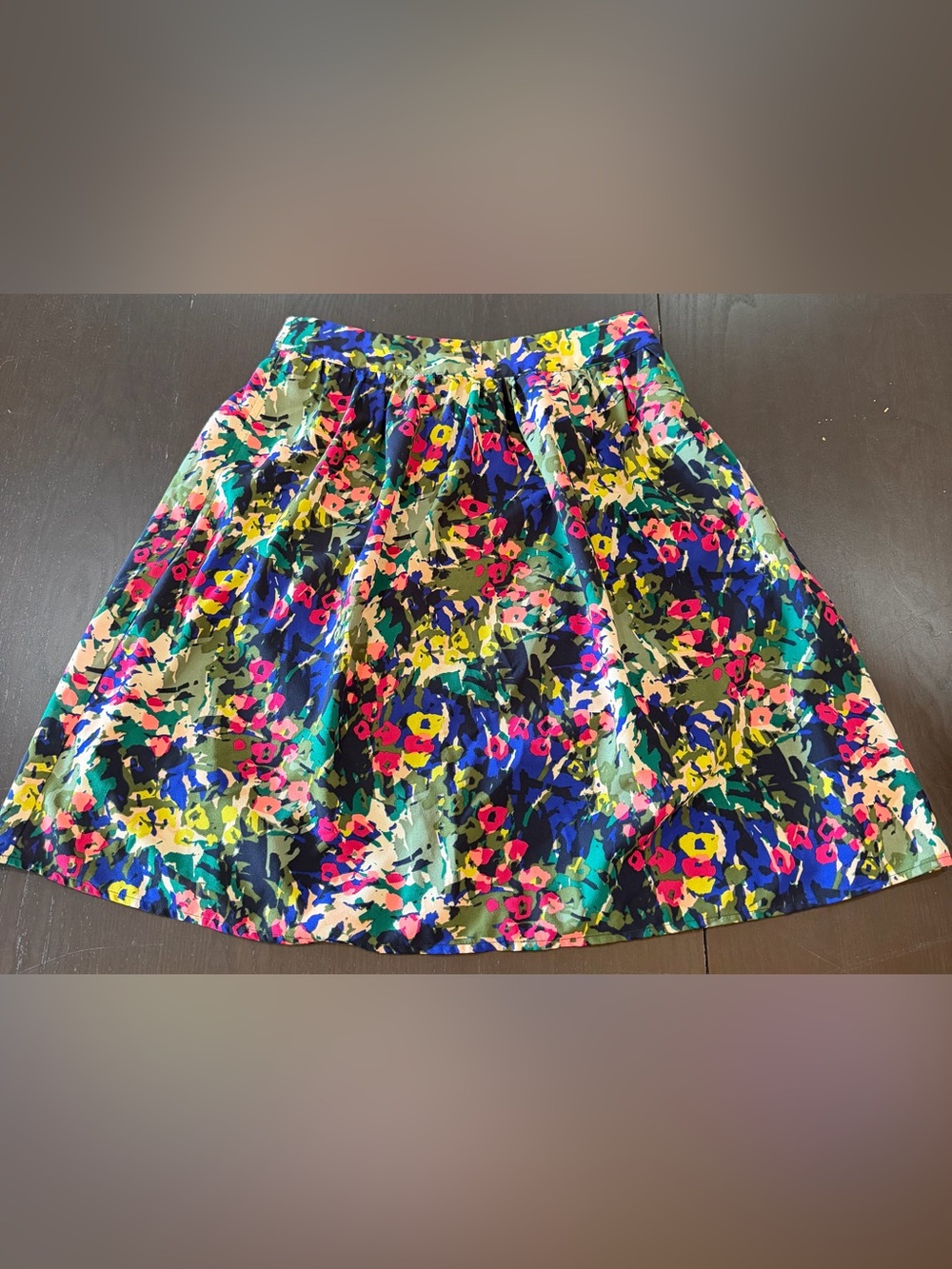 J. Crew Vibrant Floral Skirt